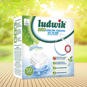 Viên rửa bát Ludwik Eco All in one - Hộp 50 viên